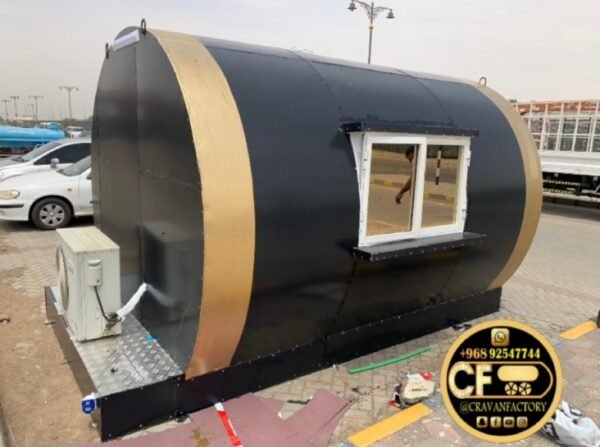 ⁦Mobile Round Food Truck 3.50x2.30 | فود تراك دائري متنقل مقاس 3.50x2.30⁩ - الصورة ⁦5⁩