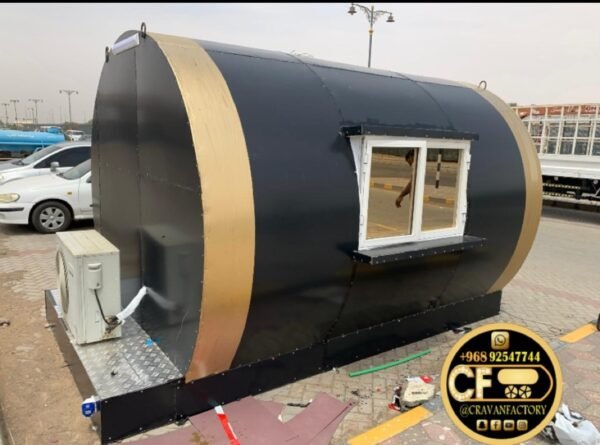⁦Mobile Round Food Truck 3.50x2.30 | فود تراك دائري متنقل مقاس 3.50x2.30⁩ - الصورة ⁦1⁩